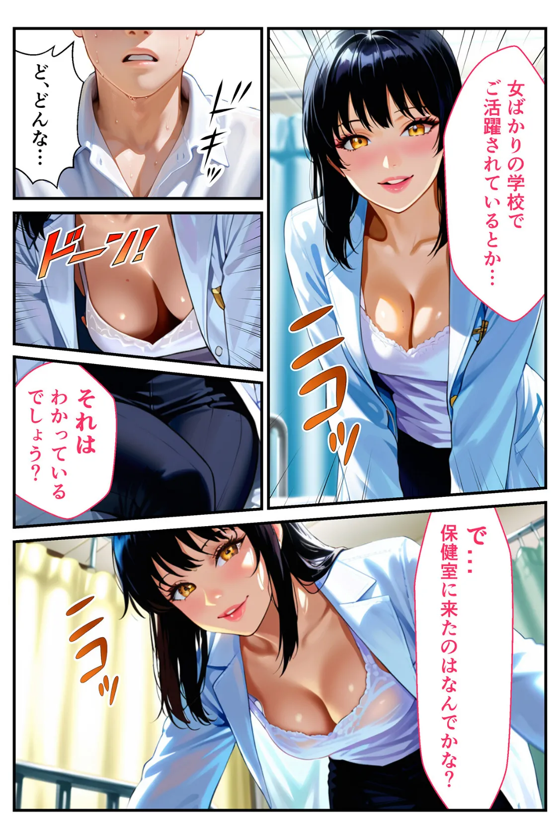 快楽学園 どすけべ先生とハメ放題！4 〜養護教諭 岩崎智実〜 8ページ